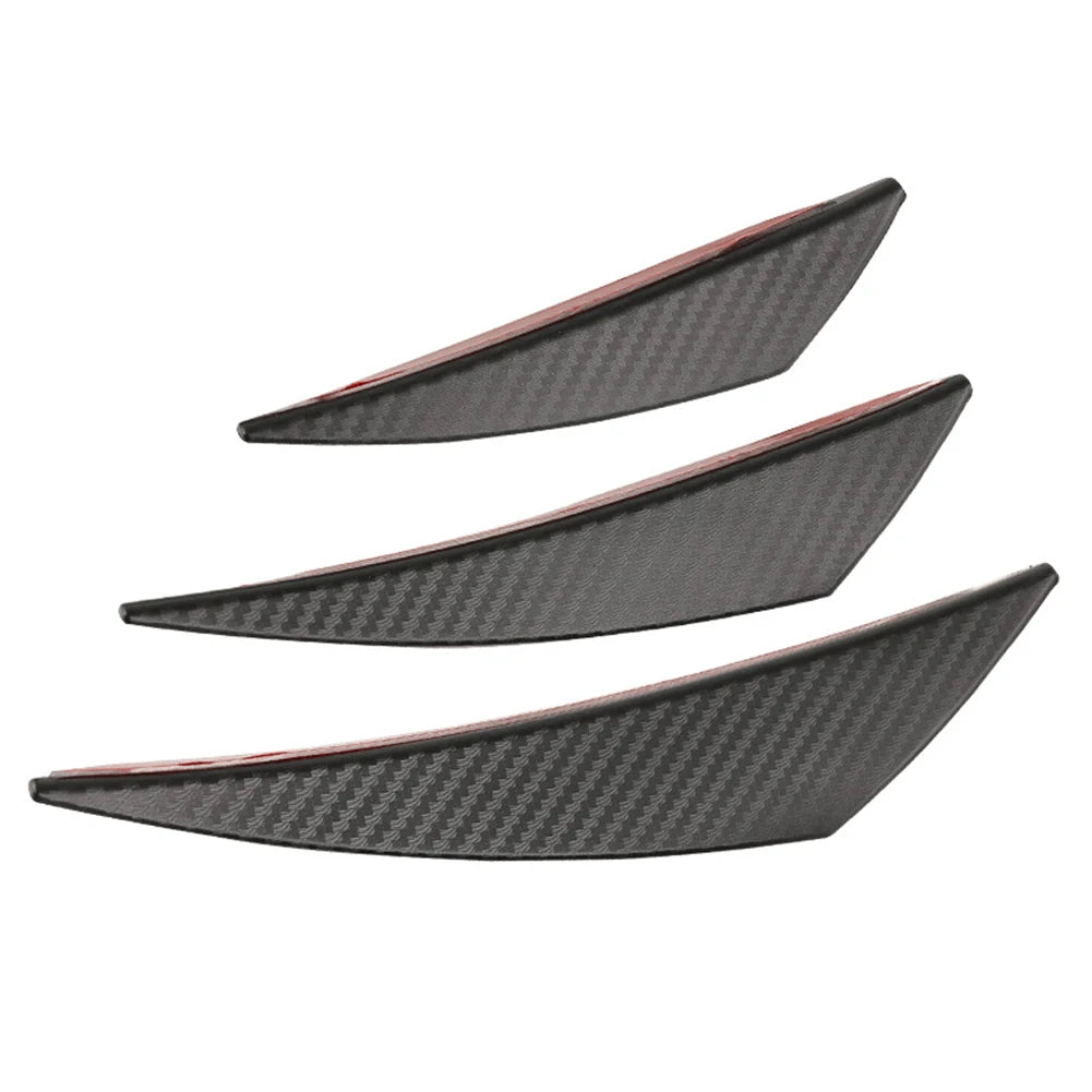 4/6pcs Universal Front Bumper Lip Splitter Canards Spoiler