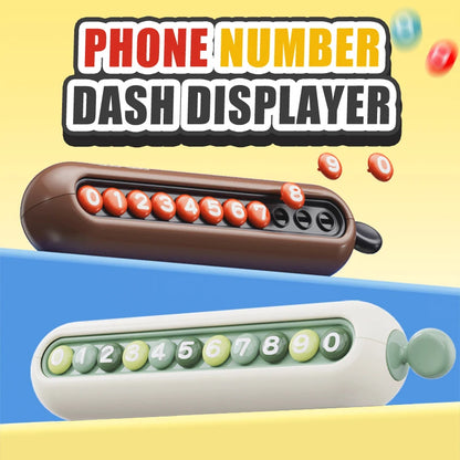 Car Temporary Parking Number Plate – Dashboard Phone Displayer & Interior Decor