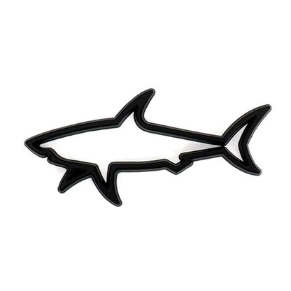 Car 3D Metal Shark Fish Emblem Badge Decal – Auto & Motorcycle Fuel Cap Decoration