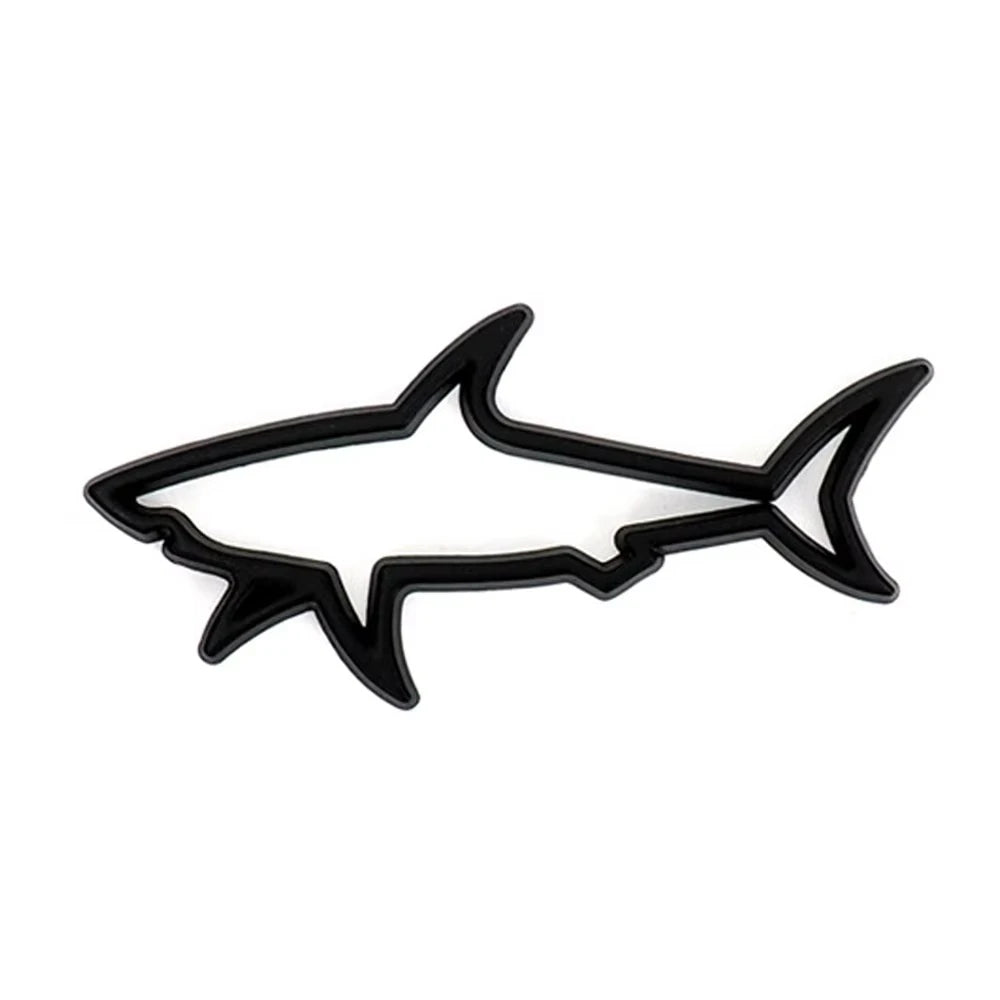 Car 3D Metal Shark Emblem Decal – Fuel Cap & Auto/Moto Decoration Badge