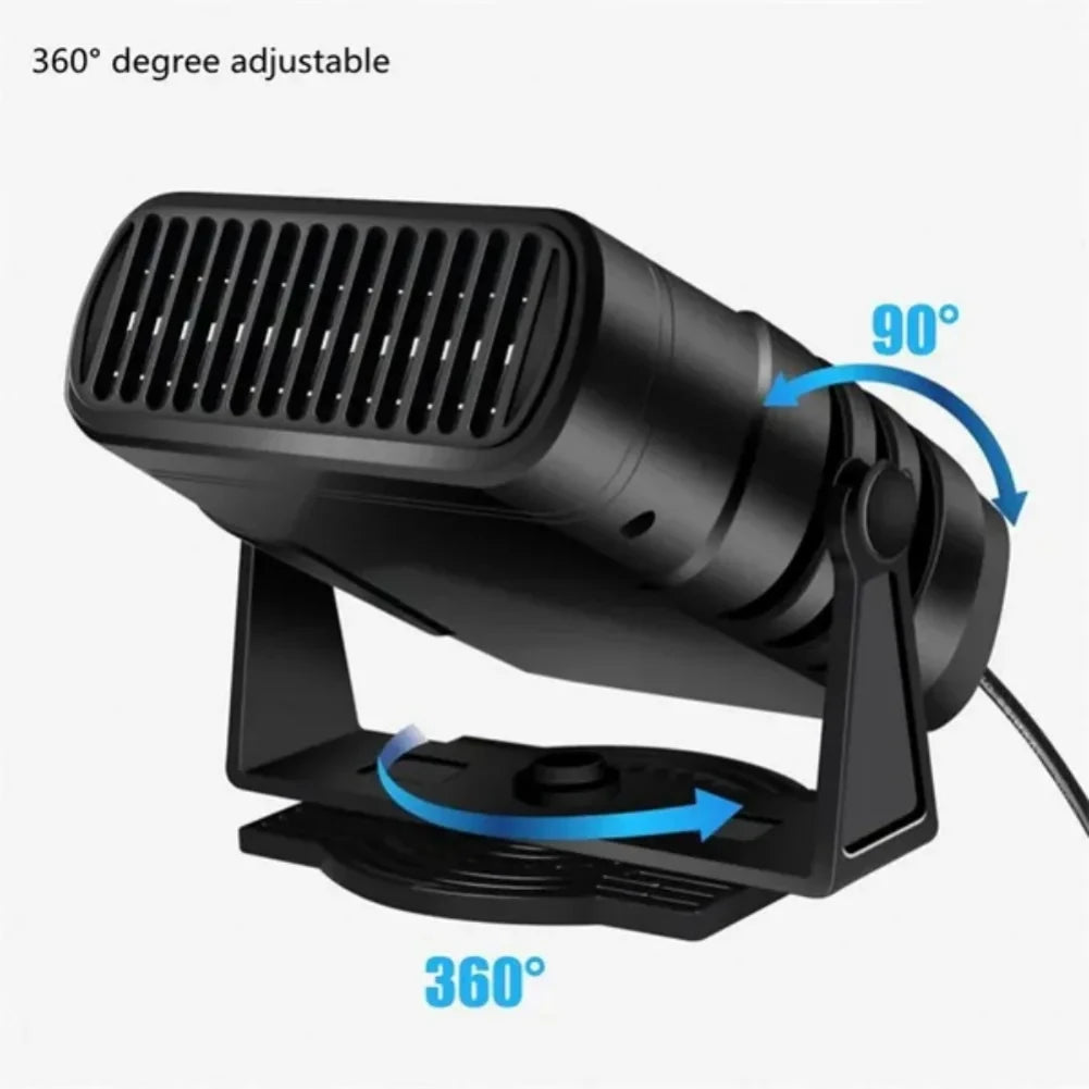 12V/24V Car Heater Fan, Portable Defroster, 120W Windshield Dryer