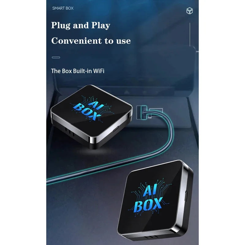 LANGJING 2025 Car AI Box – Wireless CarPlay & Android Auto, Smart System