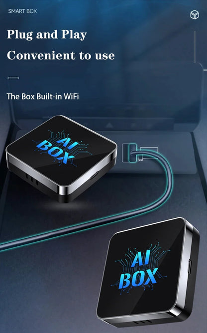 LANGJING 2025 Car AI Box – Wireless CarPlay & Android Auto, Smart System