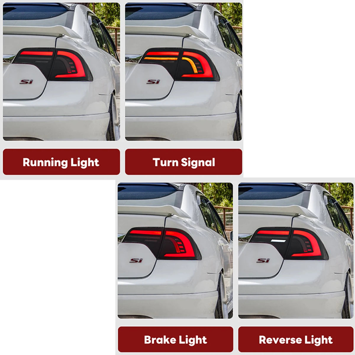 LED Taillight for 2006-2011 Honda Civic Sedan – Brake, Turn Signal, DRL & Reverse Light