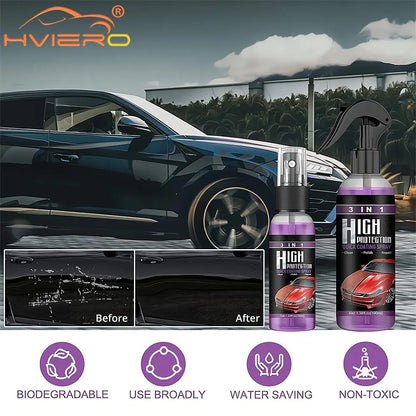 30/100ML 3+1 High Protection Fast Car Paint Spray, Auto Cleaning & Color Change Coating