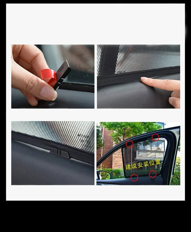 Custom Magnetic Car Window Sunshade for 2016-2025 Honda Civic Hatchback Front Windshield Curtain