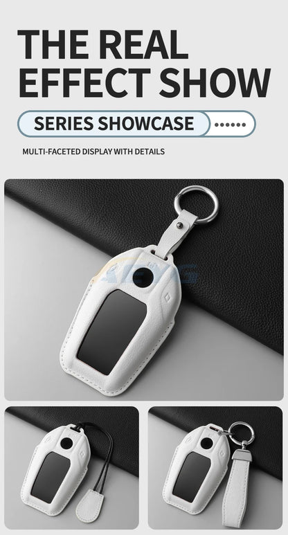 BMW 5/6/7 Series G30-G32, X3-X7 G01-G07 XDrive Leather Key Case Cover