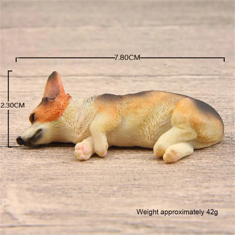 Car Dashboard Corgi Resin Ornament – Cute Puppy Decor for Auto Interior