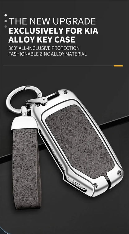 Zinc Alloy Leather TPU Car Key Bag Kia K3 K5 KX5 Sportage Accessories