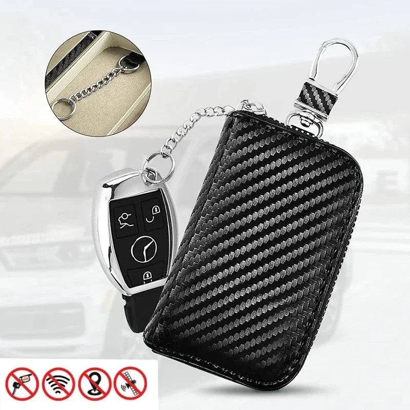 Car Key Signal Blocker Faraday Case Anti-Theft RFID Pouch