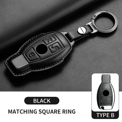 Mercedes Benz Key Fob Cover - Leather Case for A C E S G Class AMG