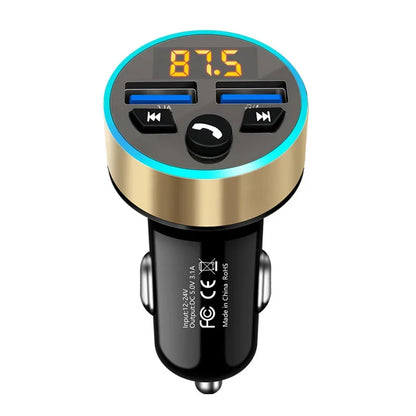 Car Bluetooth FM Transmitter MP3 Player Adapter Fast Charger