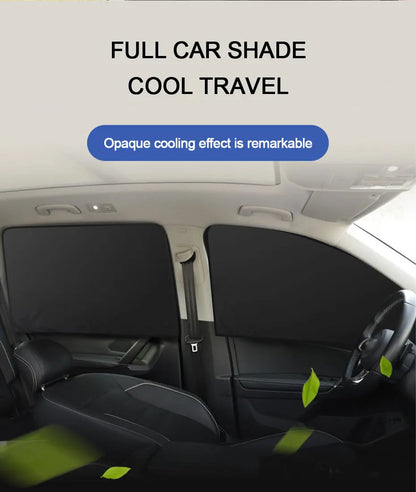 SEAMETAL 2Pcs Magnetic Car Sunshade – UV Block, Anti-Glare, Privacy Curtains