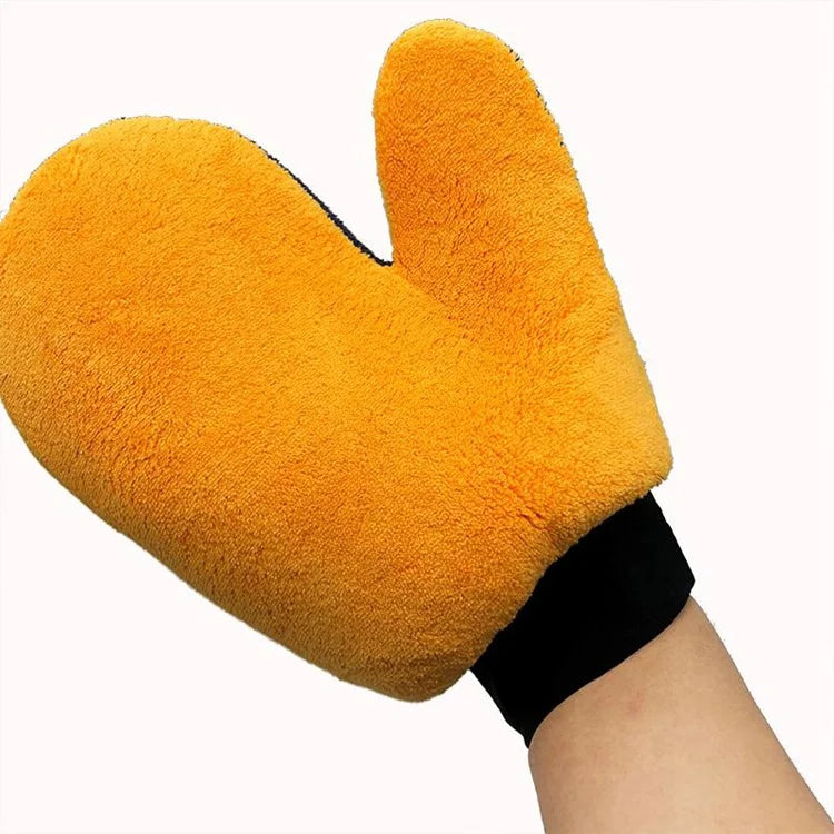 Car Wash Mitt Microfiber Cleaning Glove for Car, Furniture, and Glass