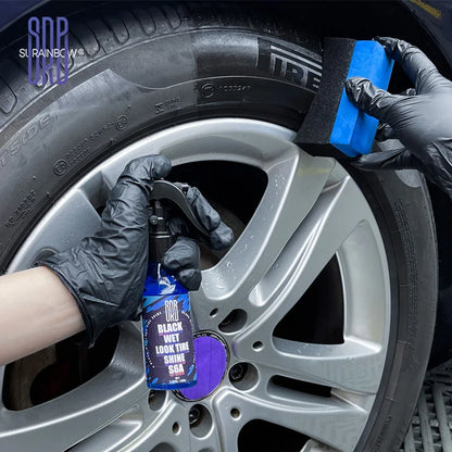 Tire Shine, Glossy Finish, UV Protection, Vinyl, Plastic