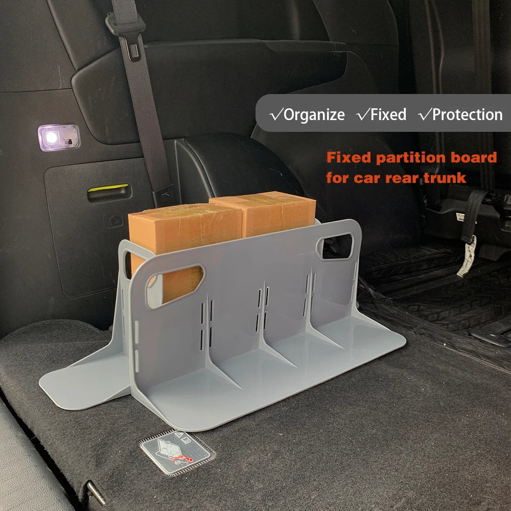 Car Trunk Storage Organizer Holder – Multifunctional Plastic Baffle