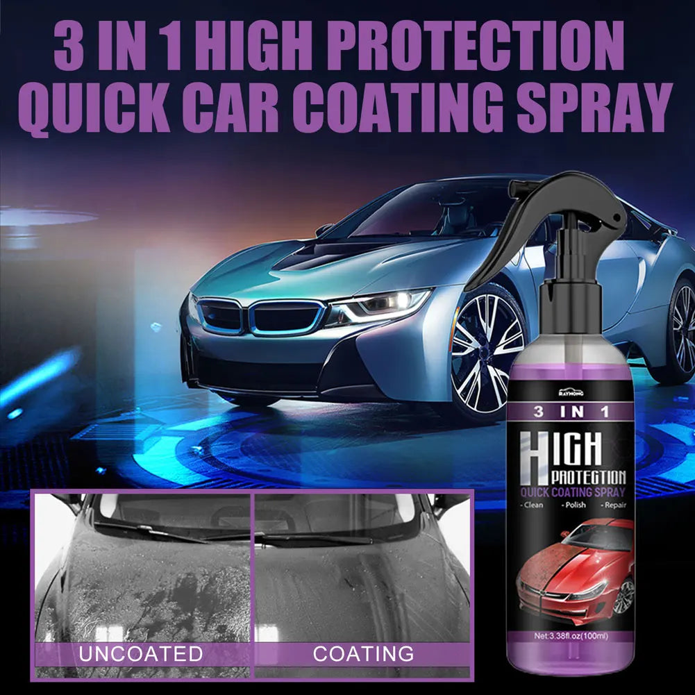 1-2Pcs Car Paint Cleaning Agent High Protection Degreaser Spray 30/100ml