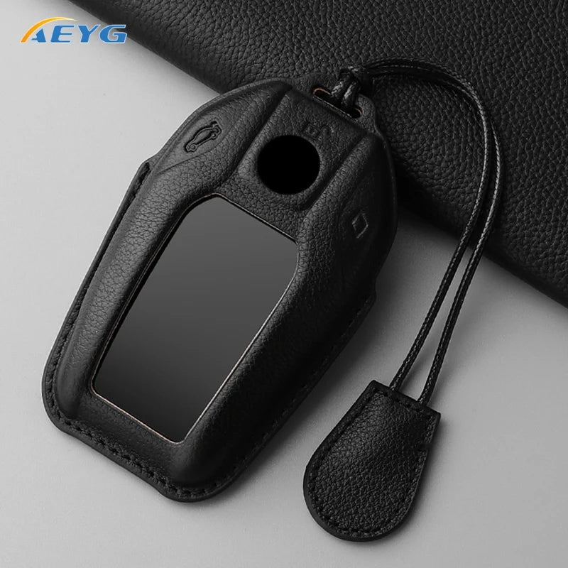 BMW 5/6/7 Series G30-G32, X3-X7 G01-G07 XDrive Leather Key Case Cover