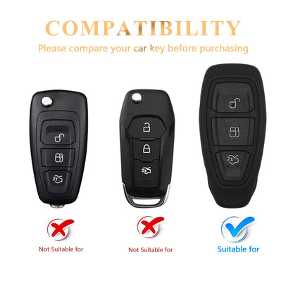 TPU Car Key Cover For Ford Focus Mondeo Fiesta Kuga