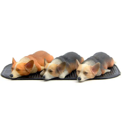 Mini Corgi Resin Doll – Cute Car Dashboard Ornament & Gift