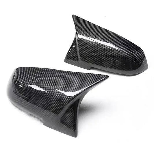 2PCS Carbon Black Rearview Mirror Cover for BMW 1-4 Series, X1 (F20-F36)