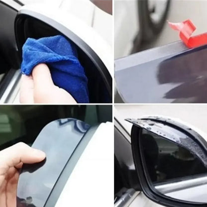 2pcs Universal Car Mirror Rainproof Covers – Flexible PVC Shades