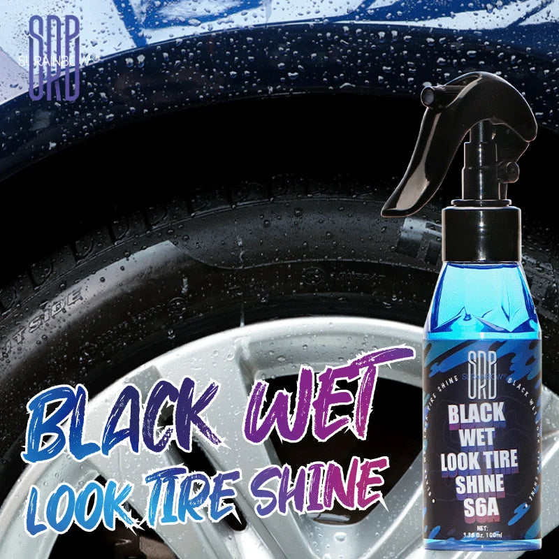 Tire Shine, Glossy Finish, UV Protection, Vinyl, Plastic