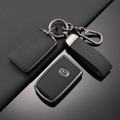 TPU Leather Car Key Cover for Mazda 3 CX-30 CX-5 CX-8 CX-9 Protector Accessories