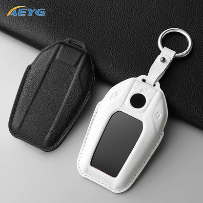 BMW 5/6/7 Series G30-G32, X3-X7 G01-G07 XDrive Leather Key Case Cover