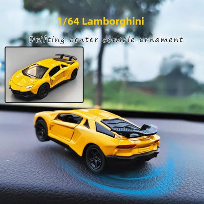 Sports Car Drift Rotating Ornament – Racing Dashboard Decoration