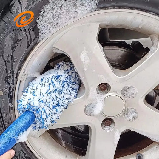 Microfiber automotive wheel brush Tire cleaning brush.