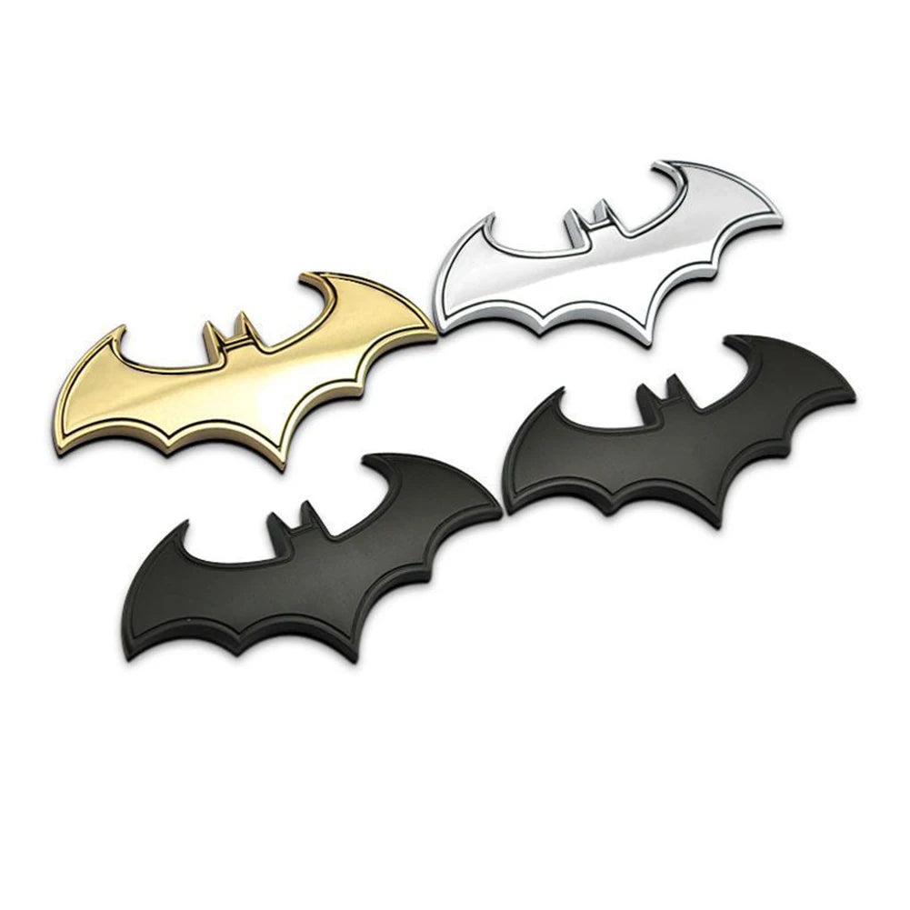 3D Metal Bat Car Emblem Sticker - Auto/Motorcycle Decoration Badge