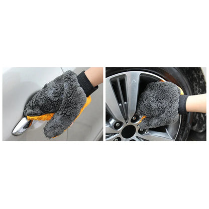 Car Wash Mitt Microfiber Cleaning Glove for Car, Furniture, and Glass