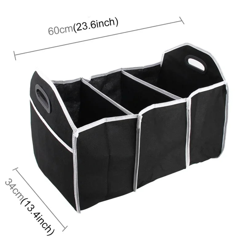 Car Trunk Organizer – Foldable, Sturdy, Space-Saving Storage Box