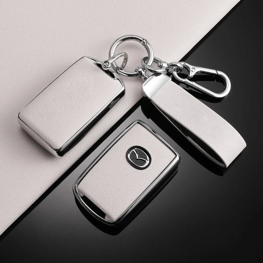 TPU Leather Car Key Cover for Mazda 3 CX-30 CX-5 CX-8 CX-9 Protector Accessories