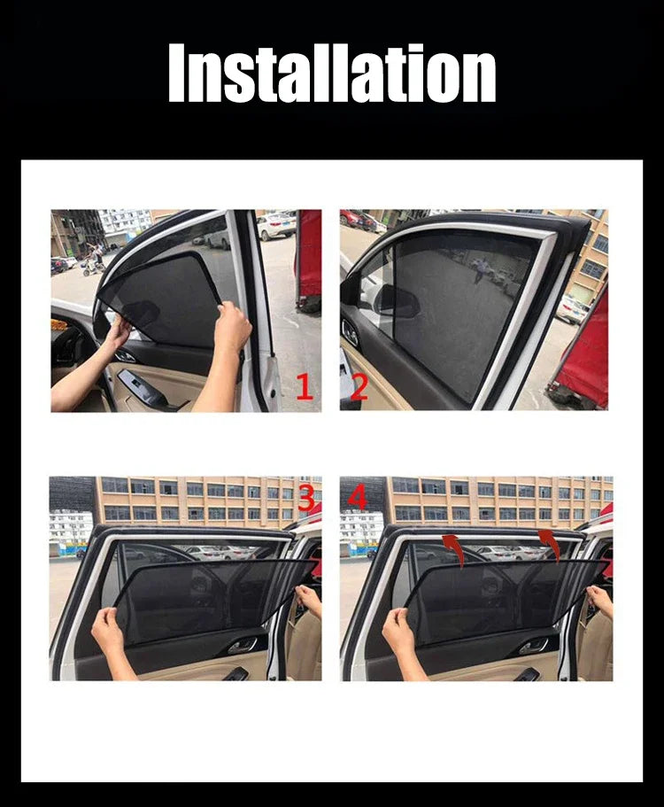 Custom Magnetic Car Window Sunshade for 2016-2025 Honda Civic Hatchback Front Windshield Curtain