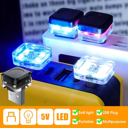 Mini USB LED Car Interior Ambient Light – 5V Plug & Play Neon Decoration Lamp39.95