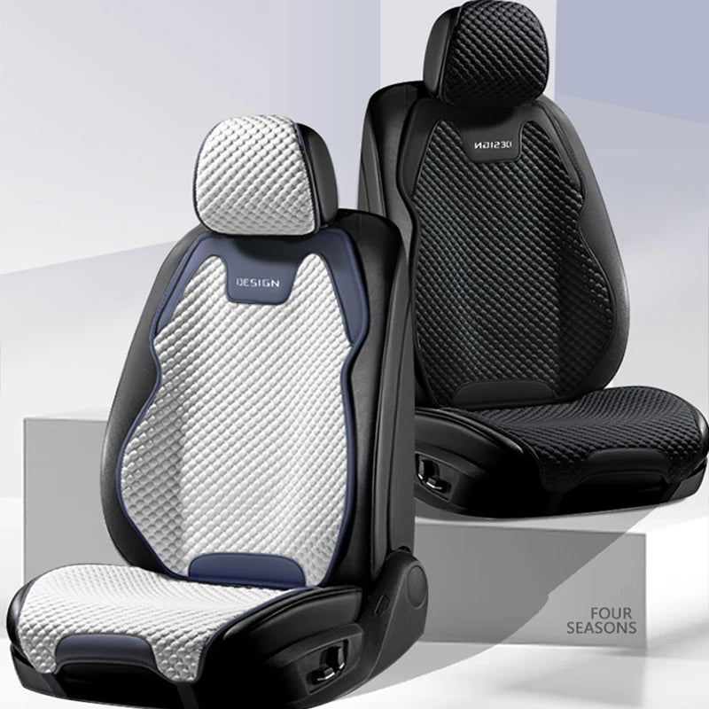 Ice Silk Car Seat Cushion – Ventilated, Durable, All-Season, Universal Fit