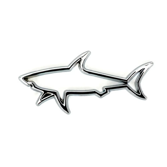 Car 3D Metal Shark Emblem Decal – Fuel Cap & Auto/Moto Decoration Badge