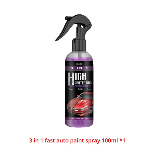 30/100ML 3+1 High Protection Fast Car Paint Spray, Auto Cleaning & Color Change Coating