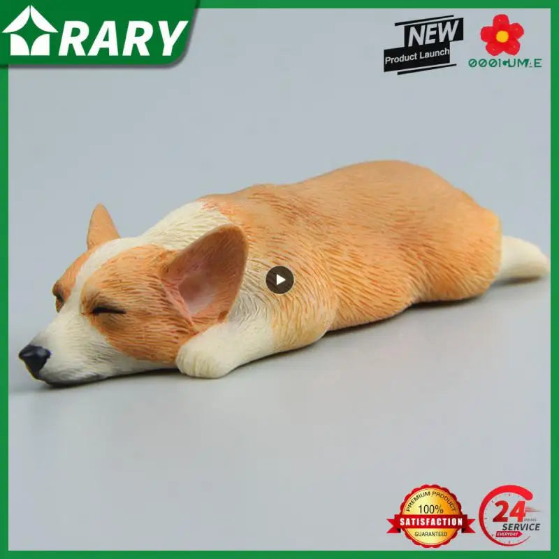 Car Dashboard Corgi Resin Ornament – Cute Puppy Decor for Auto Interior