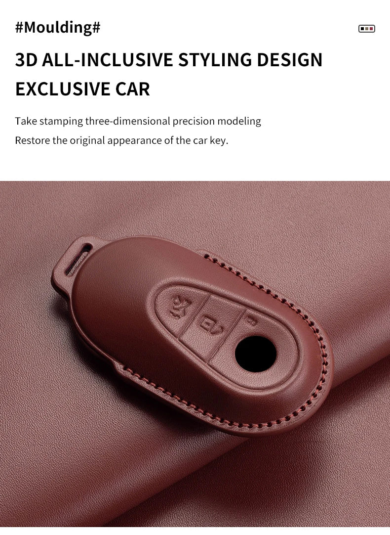 Mercedes Benz Key Fob Cover - Leather Case for A C E S G Class AMG