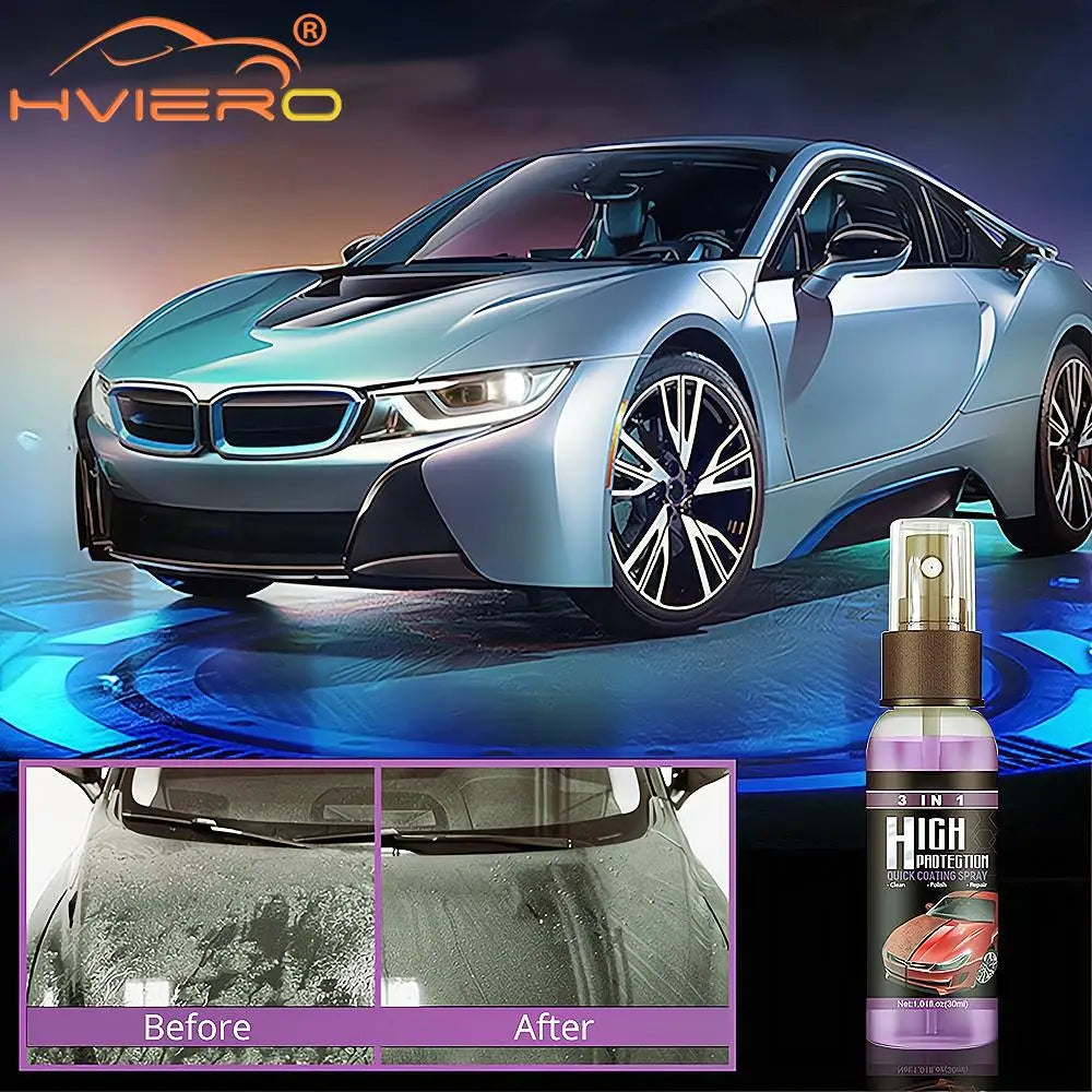 30/100ML 3+1 High Protection Fast Car Paint Spray, Auto Cleaning & Color Change Coating