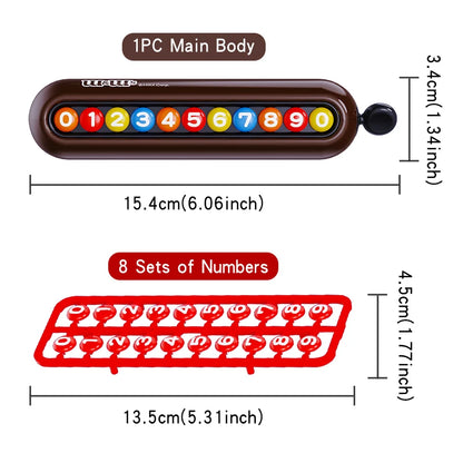 Car Temporary Parking Number Plate – Dashboard Phone Display & Interior Accessory