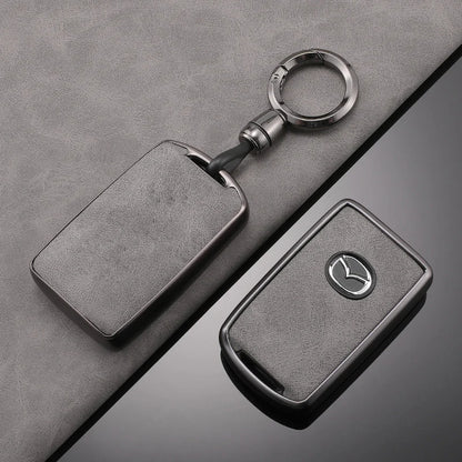 TPU Leather Car Key Cover for Mazda 3 CX-30 CX-5 CX-8 CX-9 Protector Accessories