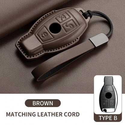 Mercedes Benz Key Fob Cover - Leather Case for A C E S G Class AMG