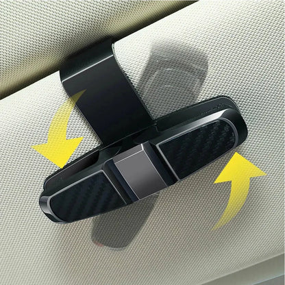 Car Sun Visor Glasses Holder – Universal Clip for Sunglasses, Cards & Tickets