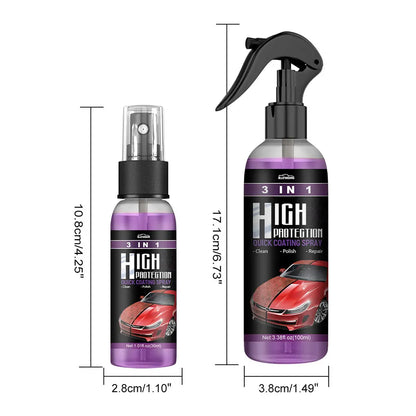 1-2Pcs Car Paint Cleaning Agent High Protection Degreaser Spray 30/100ml