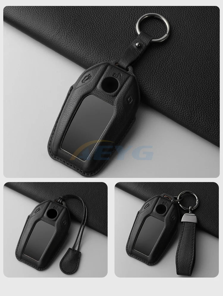 BMW 5/6/7 Series G30-G32, X3-X7 G01-G07 XDrive Leather Key Case Cover