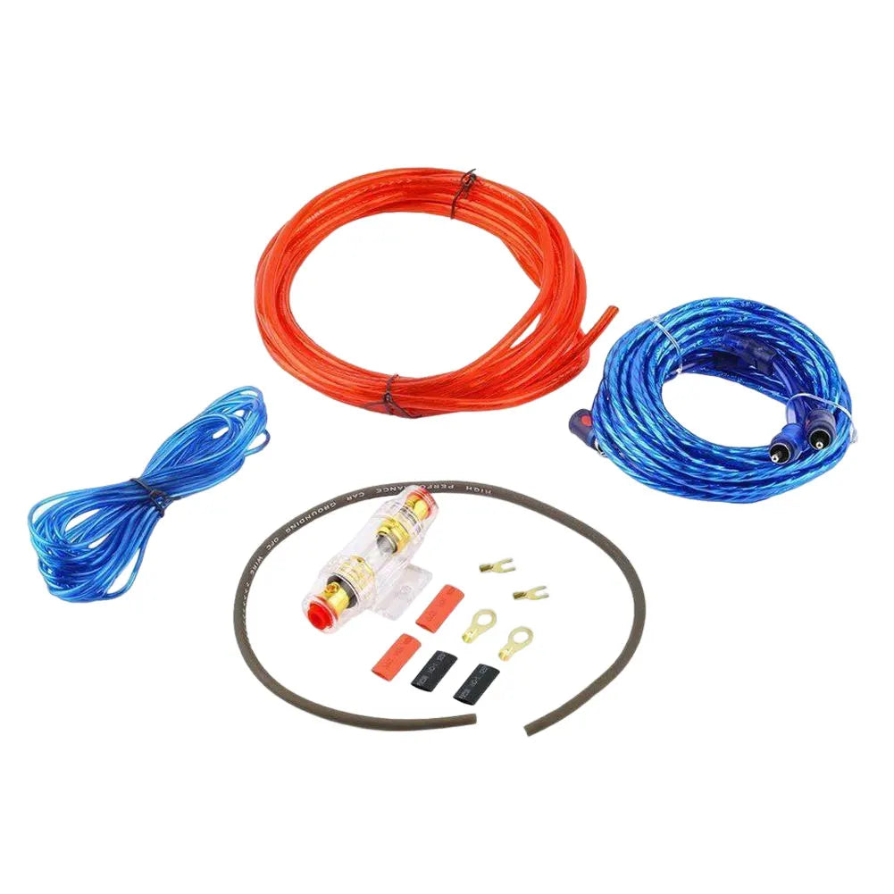 1500W AUX Kit 60AMP Fuse 8GA Power Cable Car Audio Wire Copper Clad